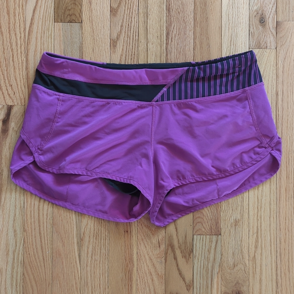Lululemon speed up shorts, size 10